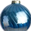 Intratuin kerstbal Yvaine blauw D 8 cm