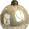 Intratuin kerstbal Yvoir glanzend wit D 8 cm