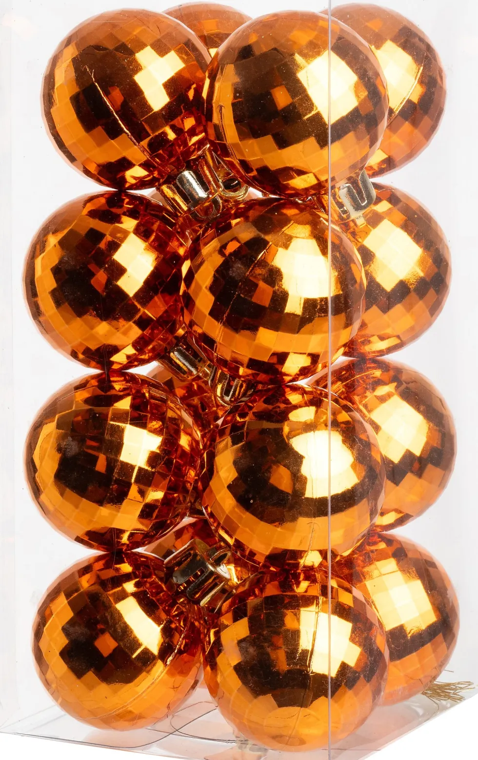 Intratuin kerstbal Zari oranje D 4 cm 16 stuks