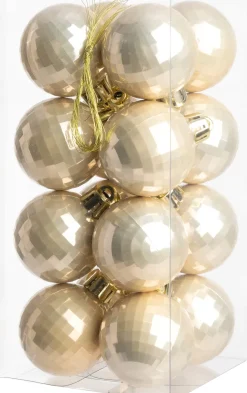 Intratuin kerstbal Zari wit D 4 cm 16 stuks