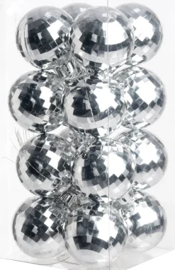 Intratuin kerstbal Zari zilver D 4 cm 16 stuks