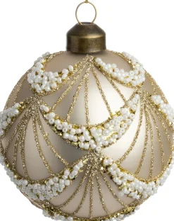 Intratuin kerstbal Zichem mat wit D 8 cm