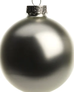 Intratuin kerstbal zilver mat D 6 H 6,5 cm
