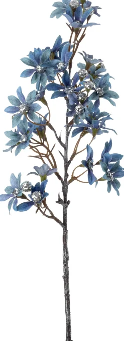 Intratuin kerstbloem chrysant blauw 56 cm