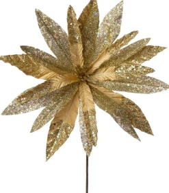 Intratuin kerstbloem Ella goud D 32 cm
