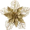 Intratuin kerstbloem goud D 23 cm