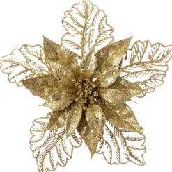 Intratuin kerstbloem goud D 23 cm