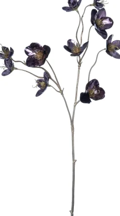 Intratuin kerstbloem Kerstroos paars, goud H 59 cm