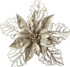 Intratuin kerstbloem zilver D 23 cm
