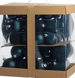 Intratuin kerstboomdecoratie mix Austin donker groen D 15 cm 58 stuks