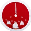 Intratuin kerstboomrok Asko rood / wit D 90 cm