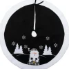 Intratuin kerstboomrok Asko zwart / wit D 110 cm