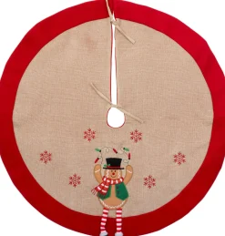 Intratuin kerstboomrok Dangy naturel / rood D 90 cm