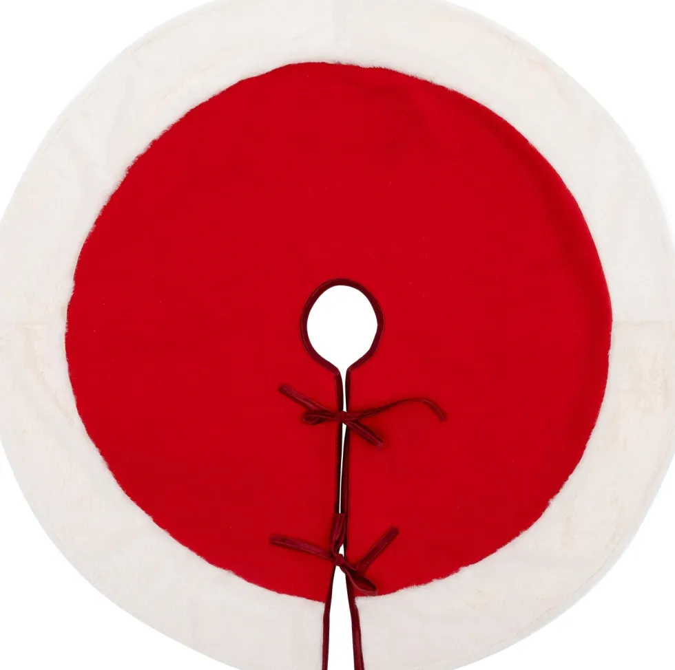 Intratuin kerstboomrok rood / wit D 110 cm