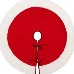 Intratuin kerstboomrok rood / wit D 90 cm