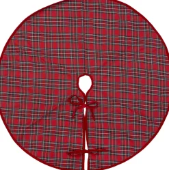 Intratuin kerstboomrok ruit rood D 110 cm