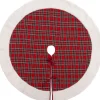 Intratuin kerstboomrok ruit rood / wit D 90 cm