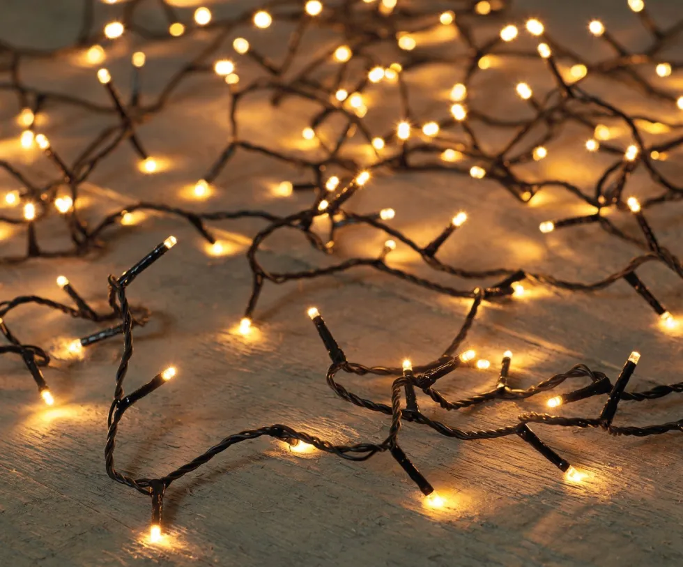Intratuin kerstboomverlichting rice met 160 lampjes light gold 8 m