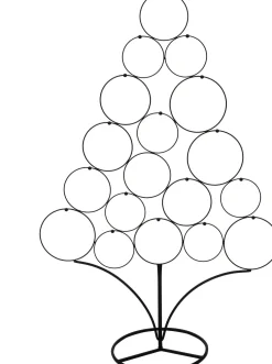 Intratuin kerstboom zwart 77 x 32 x 118 cm
