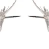 Intratuin kerstclip Avia kolibri zilver 16,5 x 8,9 x 5,5 cm 2 stuks