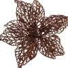 Intratuin kerstclip bloem bruin D 20 H 5 cm