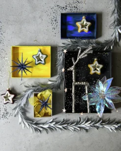 Intratuin kerstclip bloem iriserend D 18 H 16 cm
