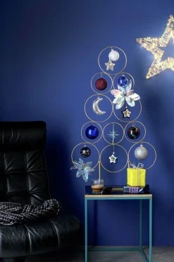 Intratuin kerstclip bloem iriserend D 18 H 16 cm