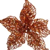 Intratuin kerstclip bloem oranje D 20 H 5 cm