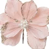 Intratuin kerstclip bloem roze D 16 H 20 cm