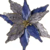 Intratuin kerstclip bloem Velvet paars 15 x 0,5 x 25 cm