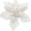 Intratuin kerstclip bloem wit D 20 H 5 cm