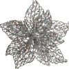 Intratuin kerstclip bloem zilver D 20 H 5 cm