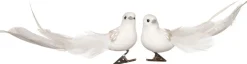 Intratuin kerstclip duif met veren wit 17,8 cm