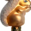 Intratuin kerstclip eekhoorn bruin 4 x 3 x 6,6 cm
