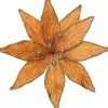 Intratuin kerstclip kerstroos bruin D 20 cm