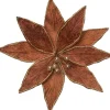 Intratuin kerstclip kerstroos donker bruin D 20 cm