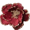 Intratuin kerstclip Len bloem rood 16 x 14 x 14 cm