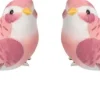 Intratuin kerstclip Madar vogel bordeaux 14 x 10 x 5 cm 2 stuks
