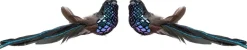 Intratuin kerstclip Madar vogel zwart 17,8 x 13 x 5 cm 2 stuks