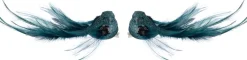Intratuin kerstclip Madar vogel blauw 17,8 x 13 x 5 cm 2 stuks