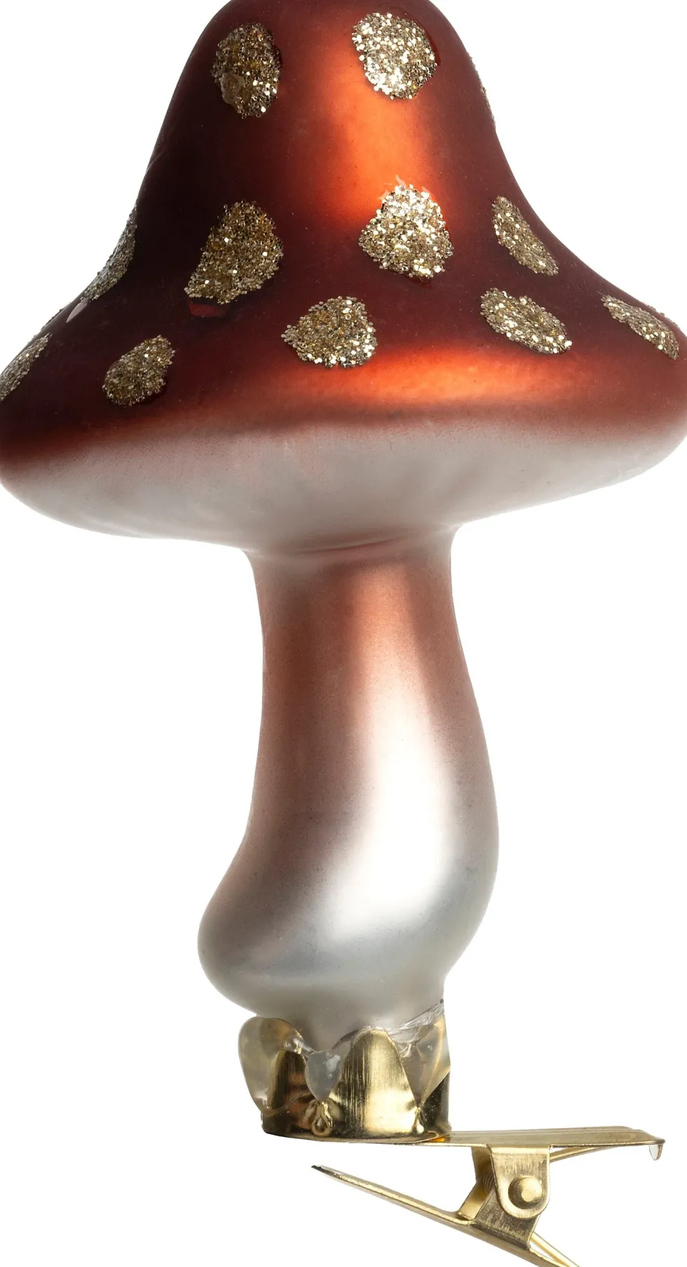 Intratuin kerstclip paddenstoel rood / wit D 5,7 H 10 cm