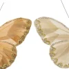 Intratuin kerstclip Papilo vlinder goud 12 x 9 x 2 cm 2 stuks