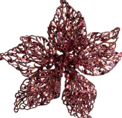 Intratuin kerstclip Phoenix bloem roze D 20 H 5 cm