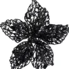 Intratuin kerstclip Phoenix bloem zwart D 20 H 5 cm