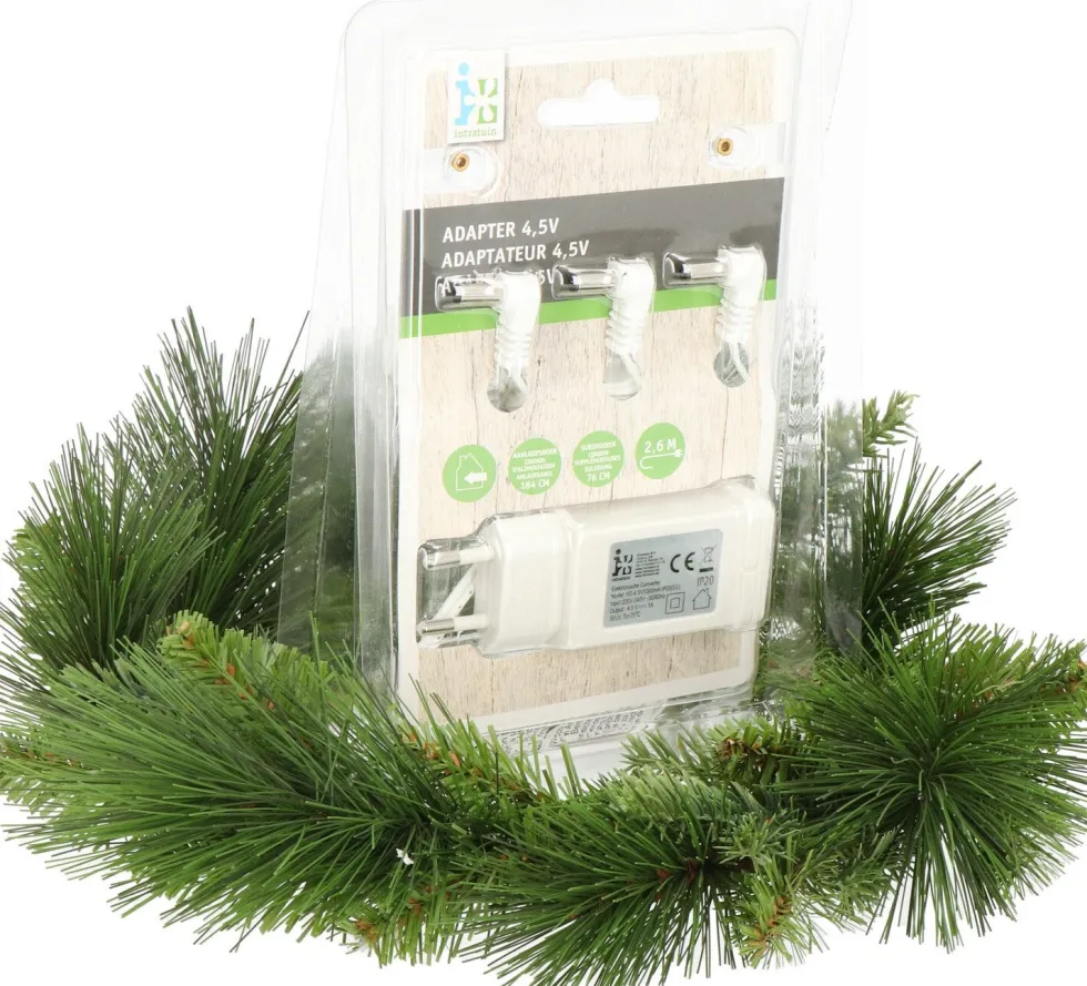 Intratuin kerstdorp adapter 4,5V - 1000mA wit