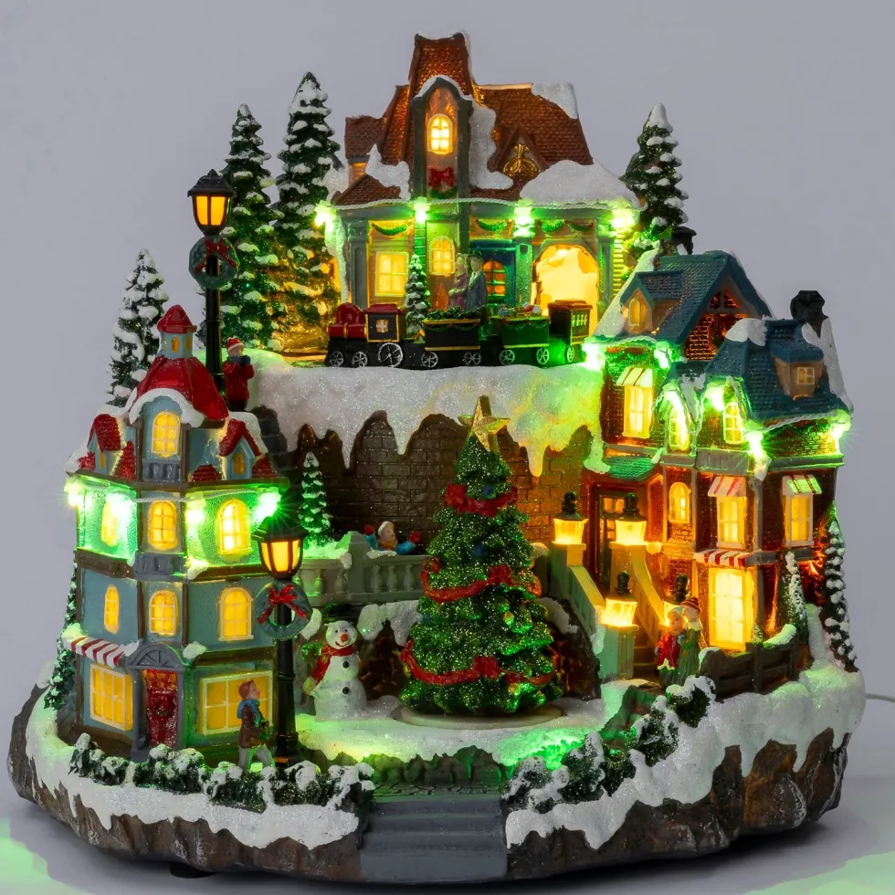Intratuin kerstdorp bergdorp 30 x 27 x 30,5 cm