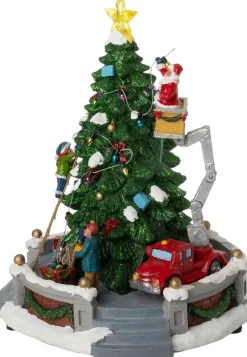 Intratuin kerstdorp boom versieren 25 x 25 x 27 cm