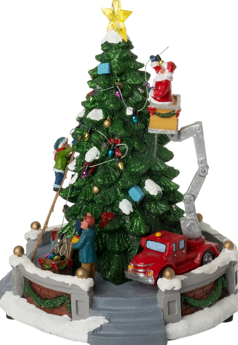 Intratuin kerstdorp boom versieren 25 x 25 x 27 cm