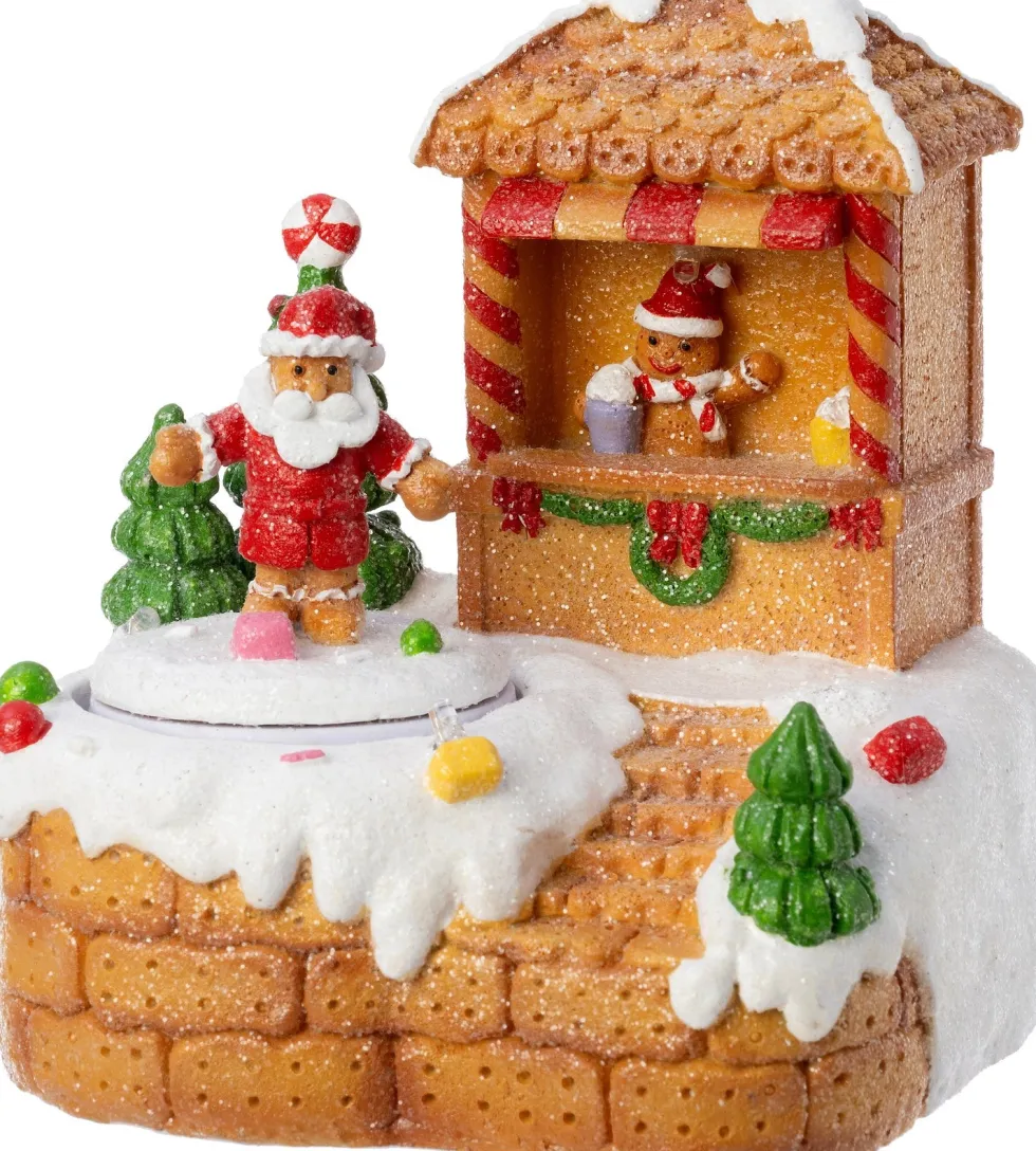 Intratuin kerstdorp gemberkoek kerstman 11 x 10,5 x 12,2 cm
