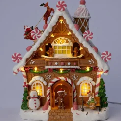 Intratuin kerstdorp gemberkoekhuis 23 x 15,8 x 27 cm